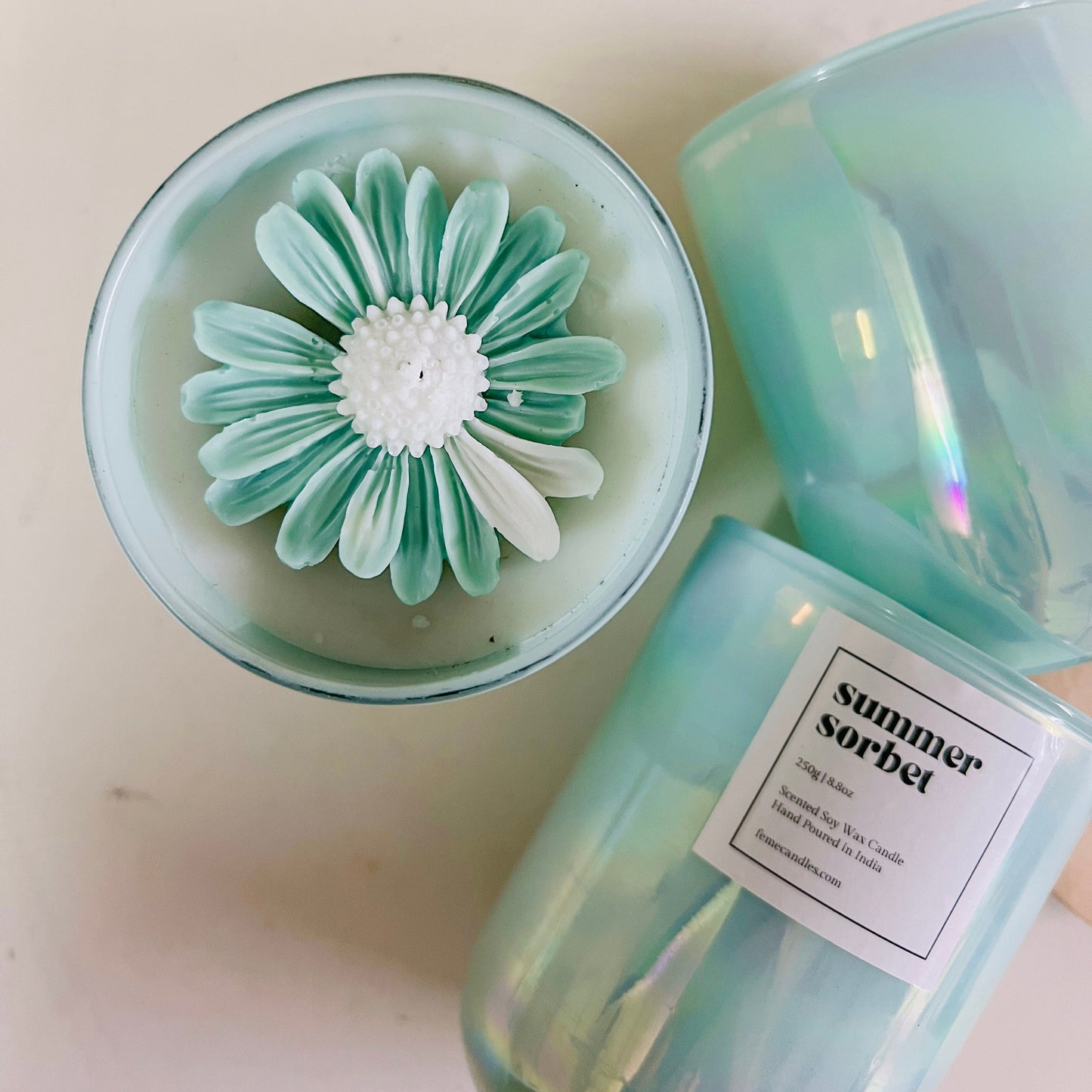 Summer Exclusive- Holographic Jar with Flower